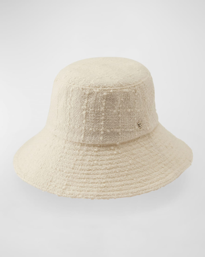 Helen Kaminski Winona Boucle Wool-blend Bucket Hat In Cream