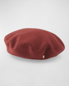 Helen Kaminski Ali Wool Felt Beret In Deep Rust