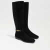 Sam Edelman Clive Embellished Riding Boot Black Suede