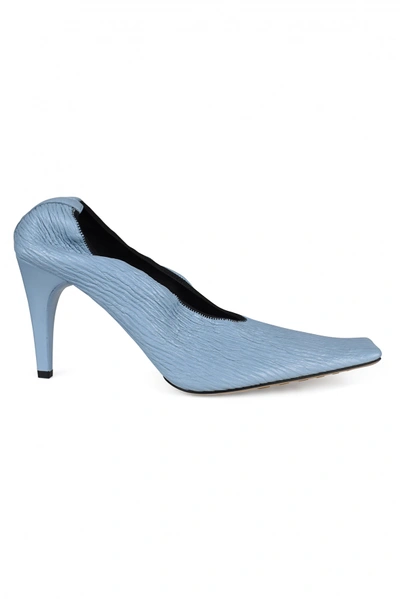 Bottega Veneta Crunch Pumps In Blue