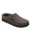 Dearfoams Mens Brendan Perforated Microsuede Moc Toe Clog In Beige