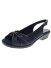 Easy Street Fantasia Womens Faux Leather Square Toe Slingback Sandals In Blue