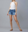 DL1961 - WOMEN'S KARLIE SHORT - BOYFRIEND IN BEDFORD BLUE