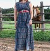 TASHA POLIZZI JASMINE DRESS IN NAVY BANDANA PRINT