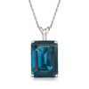 Ross-simons London Blue Topaz Pendant Necklace In Sterling Silver In Blue