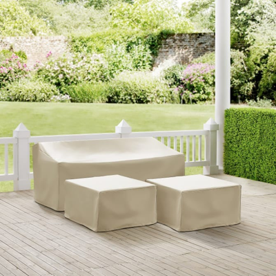 CROSLEY FURNITURE 3 PC SECTIONAL COVER SET