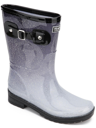 Kenneth Cole Reaction Rain Buckle Ombre Womens Glitter Mid-calf Rain Boots In Multi
