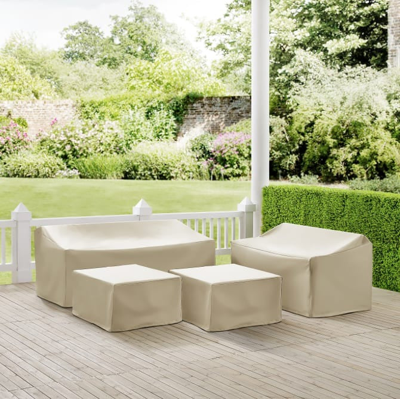 Crosley Furniture 4 Pc Sectional Cover Set