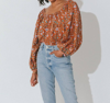 CLEOBELLA SHANIA BLOUSE IN TERRACOTTA FLORAL