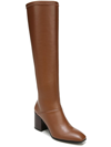 Franco Sarto Tribute Womens Zipper Faux Leather Mid-calf Boots In Brown
