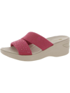 Bzees Dynasty Bright Wedge Sandal In Pink