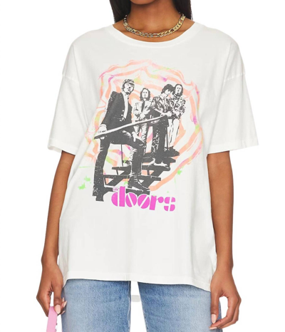 Daydreamer The Doors Spiral Merch Tee In White