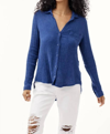 Bella Dahl Pocket Button Down In Bright Night In Multi