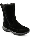 Easy Spirit Exparunn Womens Suede Faux Fur Winter & Snow Boots In Black