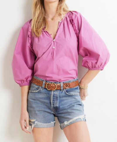 Cleobella Jess Blouse In Azalea In Pink