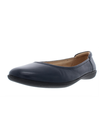 Naturalizer Flexy Womens Round Toe Ballet Flats In Blue