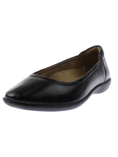 Naturalizer Flexy Womens Round Toe Ballet Flats In Black Faux Patent