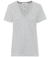 Rag & Bone The Vee Pima Cotton-jersey T-shirt In Heather Grey