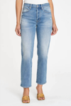 Pistola Charlie Classic Ankle Jeans In Grey