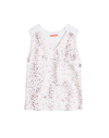 Vilagallo Starstruck Tank In Ivory In Multi