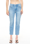 PISTOLA MONROE CROP HIGH RISE CIGARETTE CROP JEANS IN MAI TAI