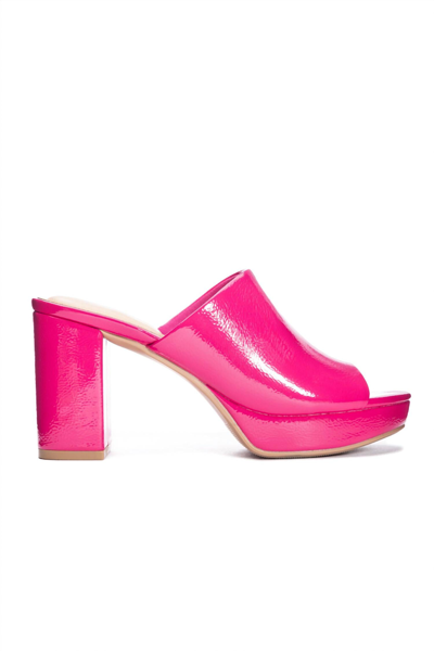 Chinese Laundry Get On Platform Heels In Fuchsia In Pink