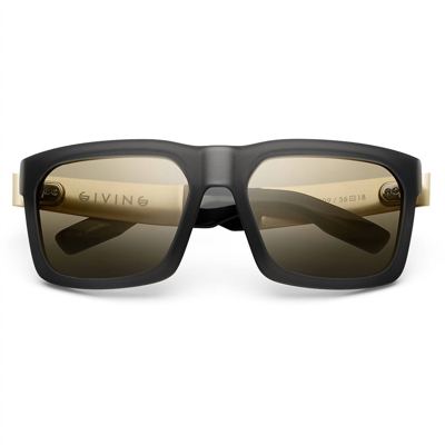 Ivi Vision Giving - Gold Flash Lens In Matte Grey Translucent / Brushed Gold In Multi