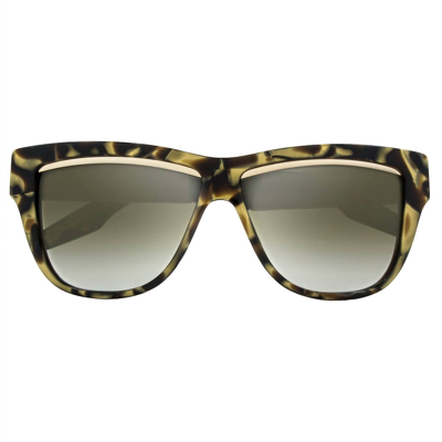 Ivi Vision Dusky - Brushed Gold / Bronze Gradient Lens In Polished Tigers Eye In Multi