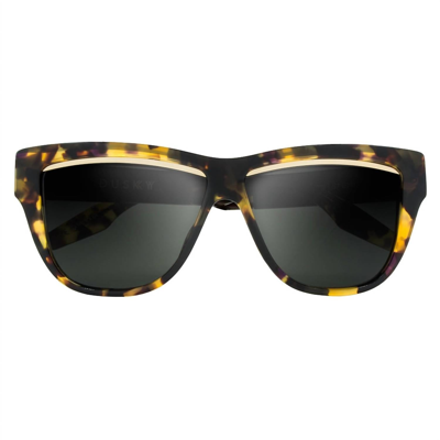 Ivi Vision Dusky - Brushed Black / Grey Lens In Polished Vintage Tortoise In Multi