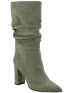 MARC FISHER GALLEY WOMENS FAUX SUEDE SLOUCHY MID-CALF BOOTS