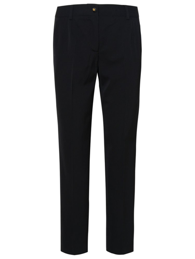 Dolce & Gabbana Pleated Gabardine Pants In Black