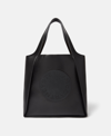 Stella Mccartney Stella Logo Square Tote Bag In Black