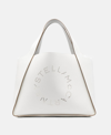 Stella Mccartney Stella Logo Grainy Alter Mat Tote Bag In White