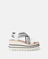 Stella Mccartney Sneak-elyse Striped Platform Sandals