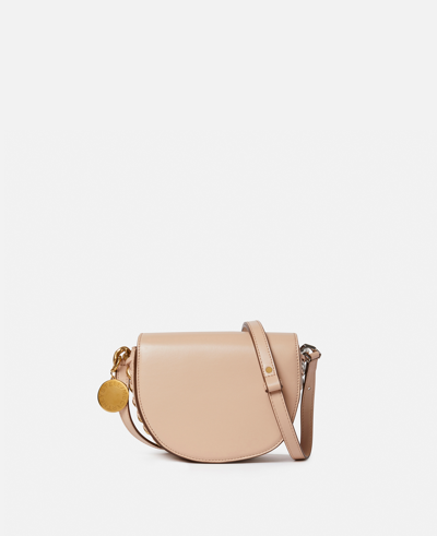 Stella Mccartney Frayme Small Flap Shoulder Bag In Pink