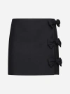 Valentino Couture Bow Mini Skirt In Black