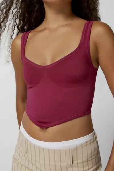 Out From Under Camilla Seamless Bustier In Maroon