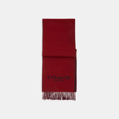 Coach Outlet Bicolor Muffler In Red
