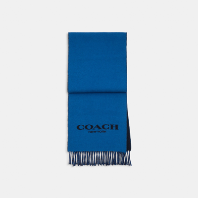 Coach Outlet Bicolor Muffler In Blue