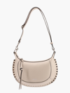 Isabel Marant Oskan Moon Leather Bag In Beige