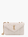 Saint Laurent Toy Puffer Bag In Beige