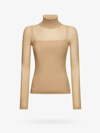 Max Mara Stresa Turtleneck Shirt In Beige