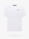 Palm Angels White T-shirt With Frontal Logo In White
