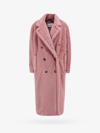 Max Mara Zitto Teddy Coat In Pink
