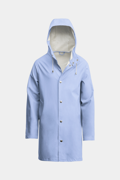 Stutterheim Stockholm Lightweight Raincoat In Light Blue