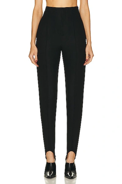 Bottega Veneta Structured Double Melange Trousers In Black