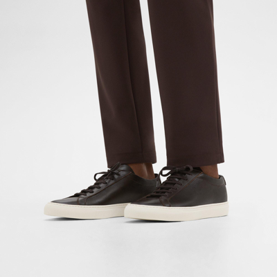 Theory Common Projects Men's Original Achilles Sneakers In Dark Brown