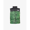 The North Face 1996 Retro Nuptse Down Gilet In Green,black