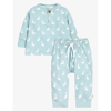 THE LITTLE TAILOR THE LITTLE TAILOR BLUE BUNNY LONG-SLEEVE COTTON-JERSEY TRACKSUIT 3-24 MONTHS