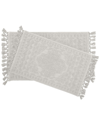 FRENCH CONNECTION FRENCH CONNECTION NELLORE 2PC FRINGE COTTON BATH RUG SET